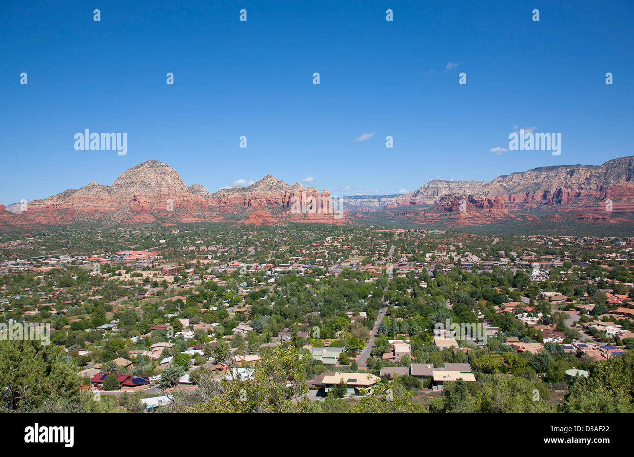 Sedona Stadtrand Stockfoto