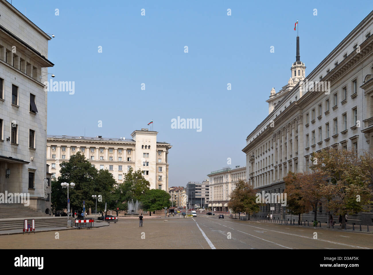 Blick vom Zentrum von Sofia, Hauptstadt von Bulgarien Stockfoto