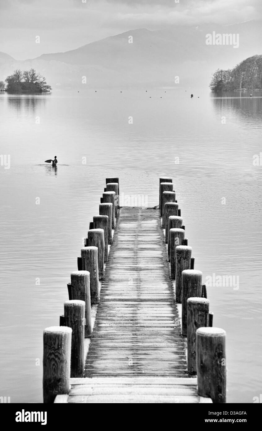 Bowness Steg Stockfoto