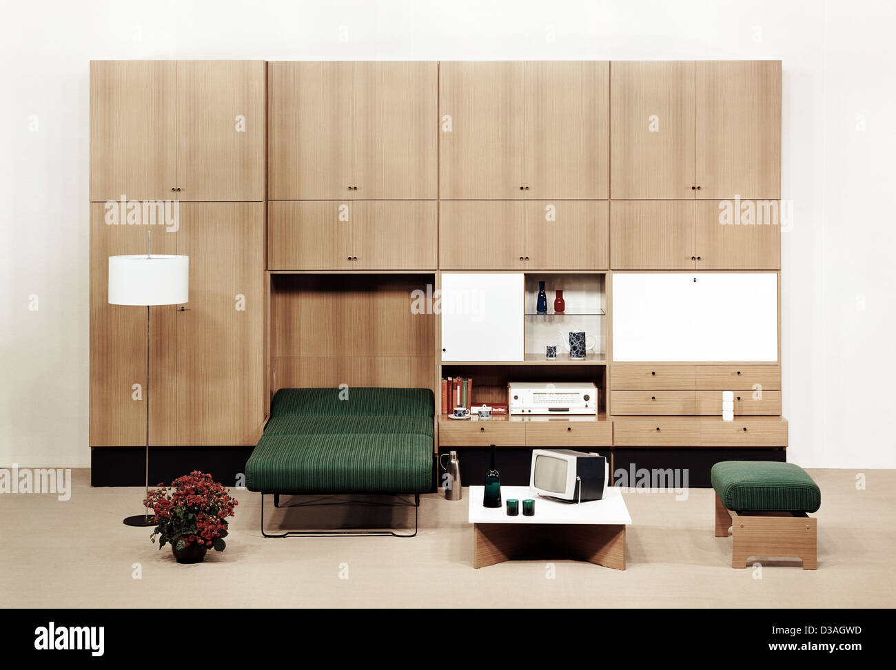 Berlin, DDR, Werbung Registrierung seiner Moebelserie Rostock Stockfoto