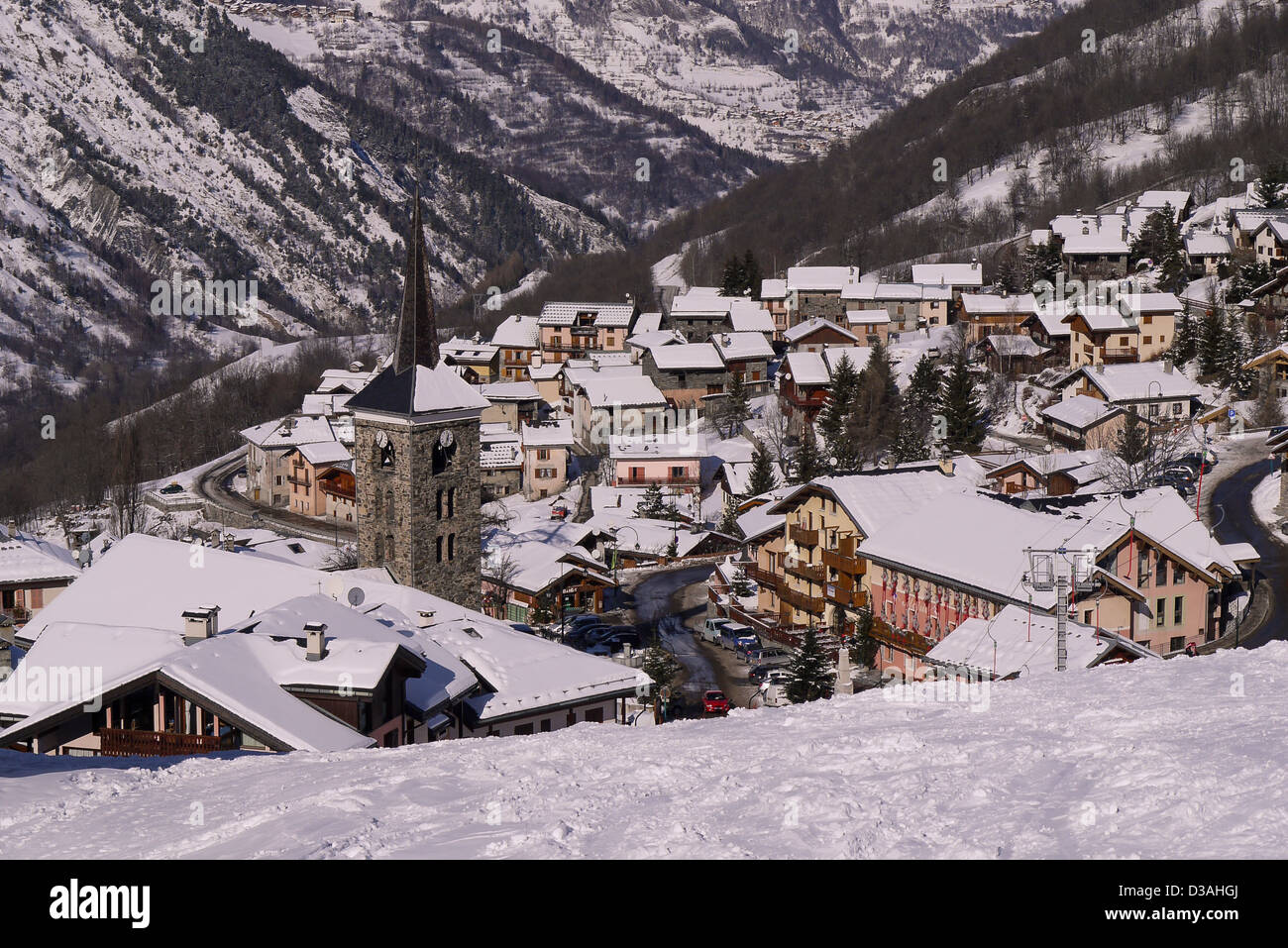 St Martin de Belleville Stockfoto