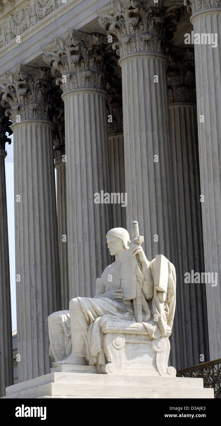 Oberste Gerichtshof Washington DC Stockfoto