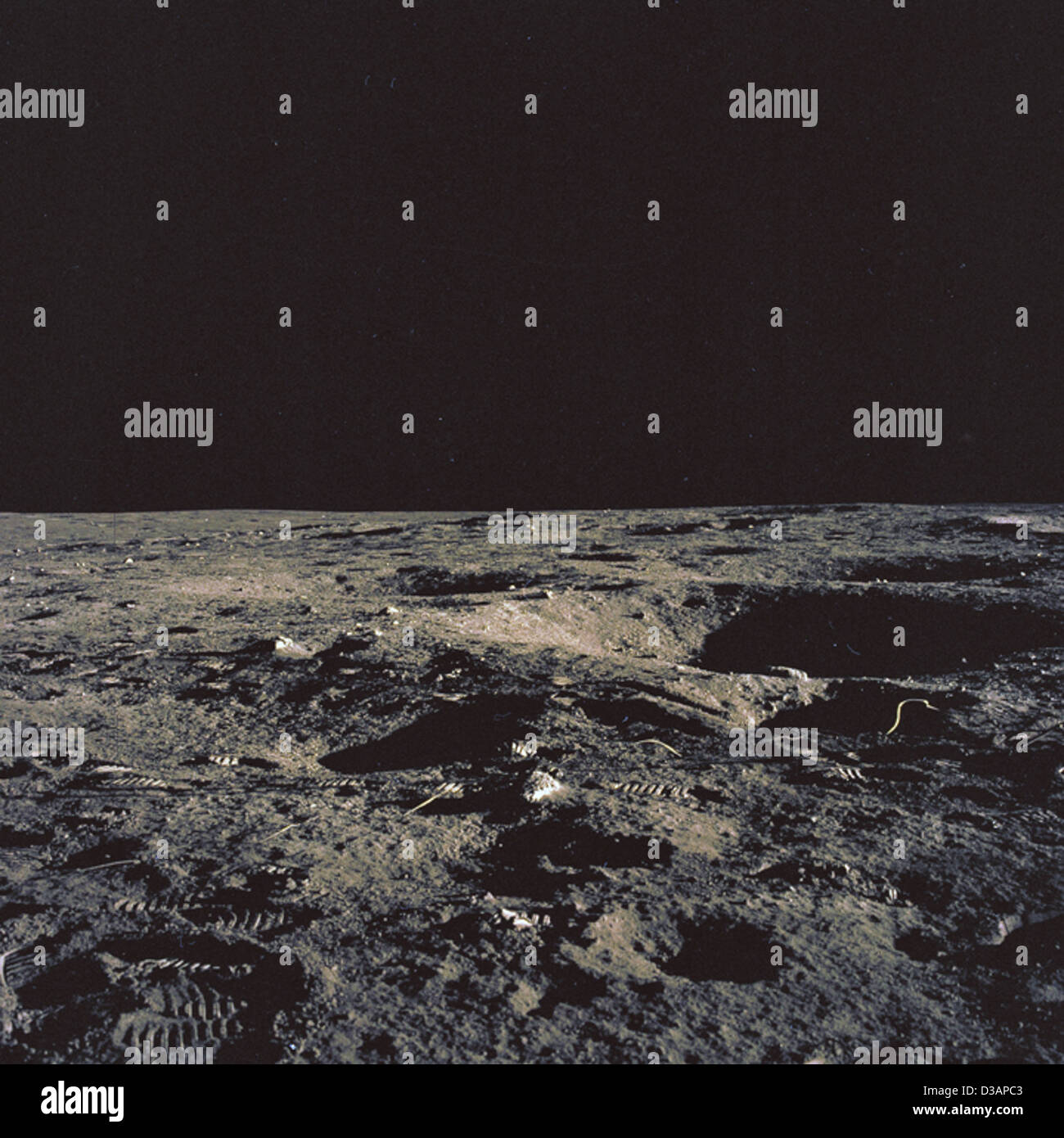 Apollo 12 Panorama des Mondes (NASA, Mond, 23.06.09) Stockfoto