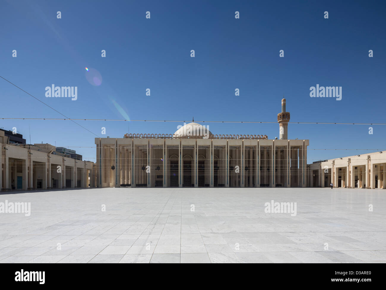 Hof, große Moschee Masjid al-Kabir, Kuwait-Stadt, Kuwait Stockfoto