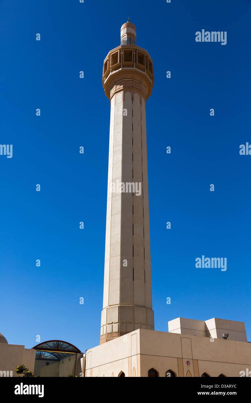 Minarett der großen Moschee Masjid al-Kabir, Kuwait-Stadt, Kuwait Stockfoto