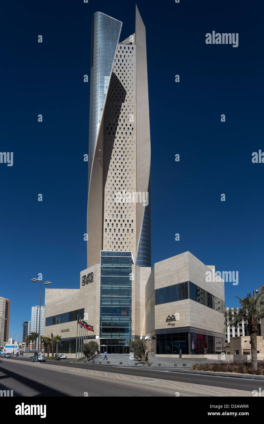 Al Hamra Tower, Kuwait-Stadt, Kuwait Stockfoto