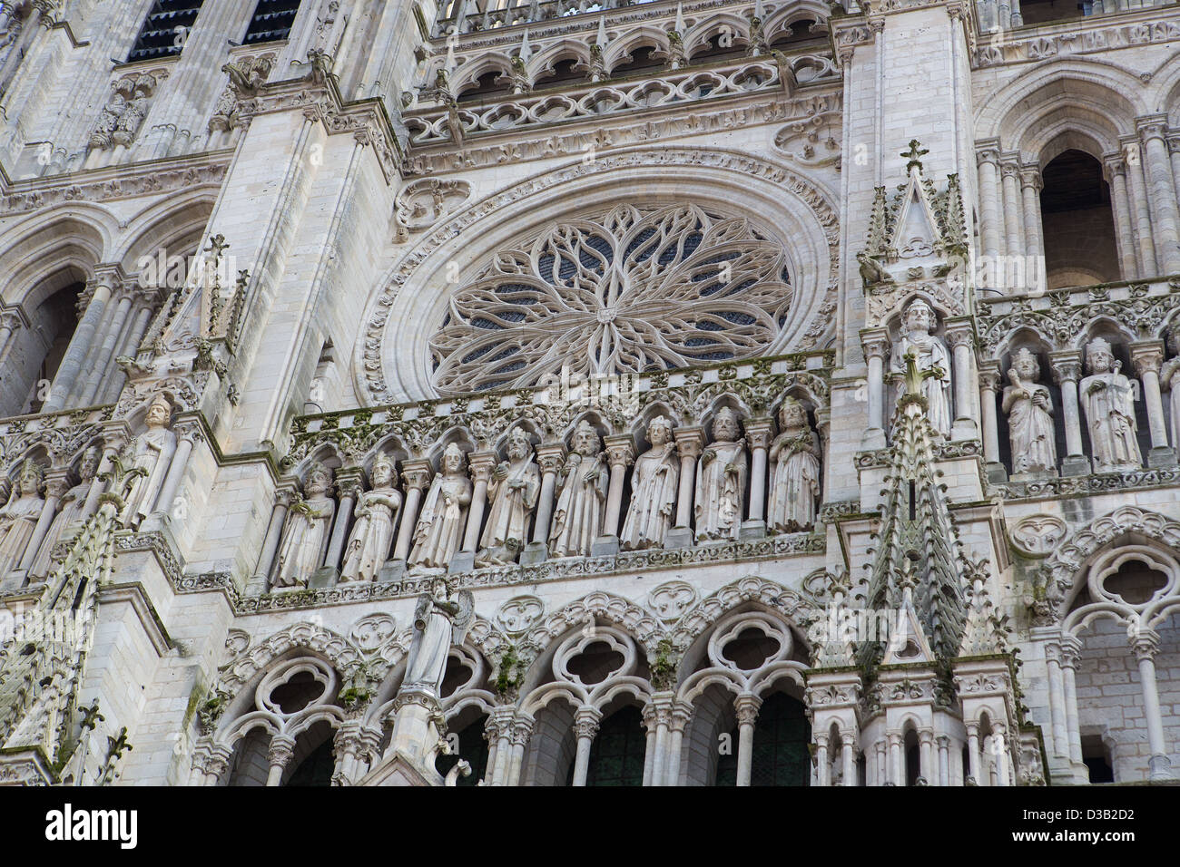 Kathedrale unserer Dame von Amiens Stockfoto