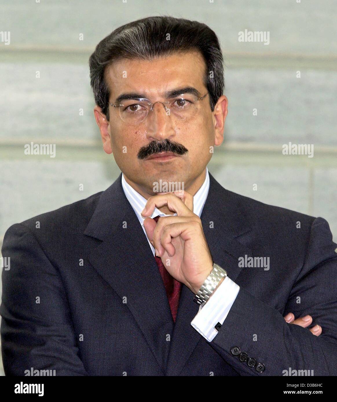(Dpa) - Roman Rodriguez, Premierminister der Kanarischen Inseln, in Berlin, 23. August 2002 abgebildet. Stockfoto