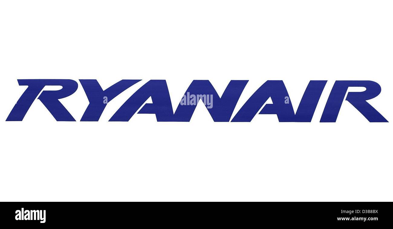 (Dpa) - das Logo der die irische Billigfluggesellschaft Ryanair, abgebildet auf dem Flughafen Frankfurt-Hahn in der Nähe von Simmern, Deutschland, 4. Dezember 2002. Trotz sinkender Durchschnittspreise und mehr Konkurrenten will Ryanair ihr Angebot zu erweitern. Von 6. Februar 2003 bietet Ryanair Billigflüge ab Hahn auch Stockfoto