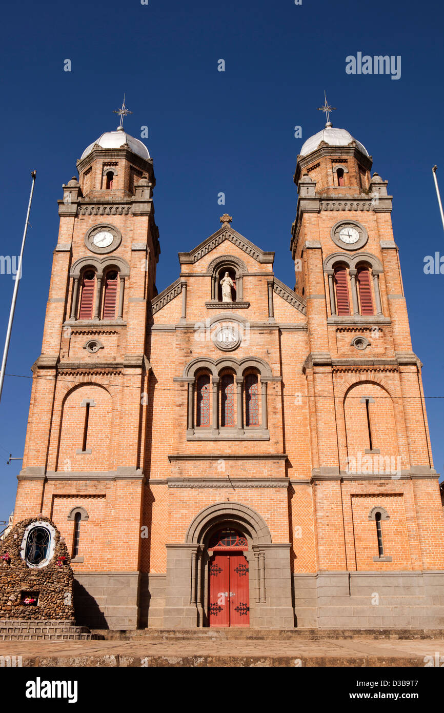Madagaskar, Fianarantsoa, Oberstadt, Ambozontany katholische Kirche Stockfoto
