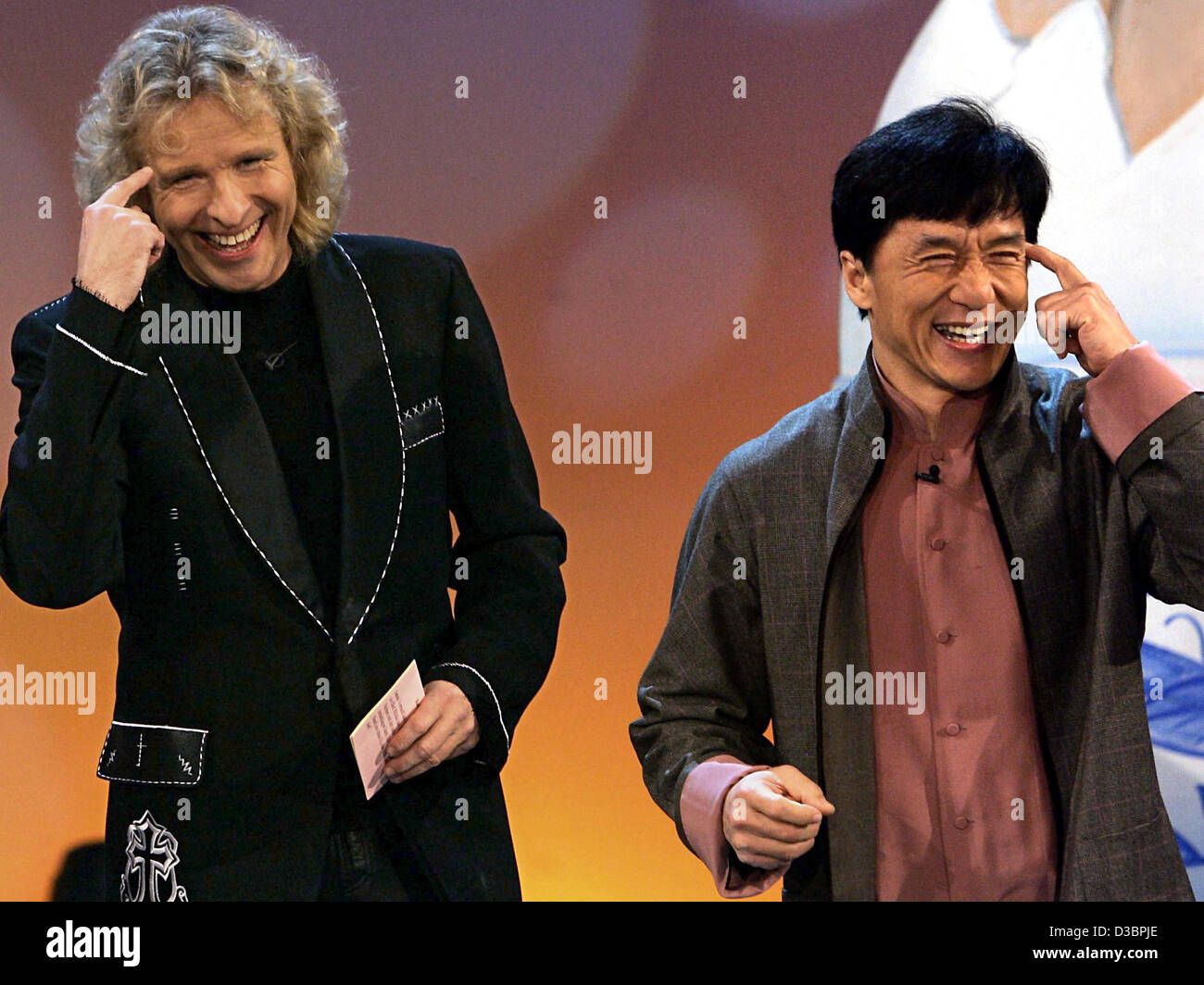 (Dpa) deutsche TVModerator Thomas Gottschalk (L) und Schauspieler
