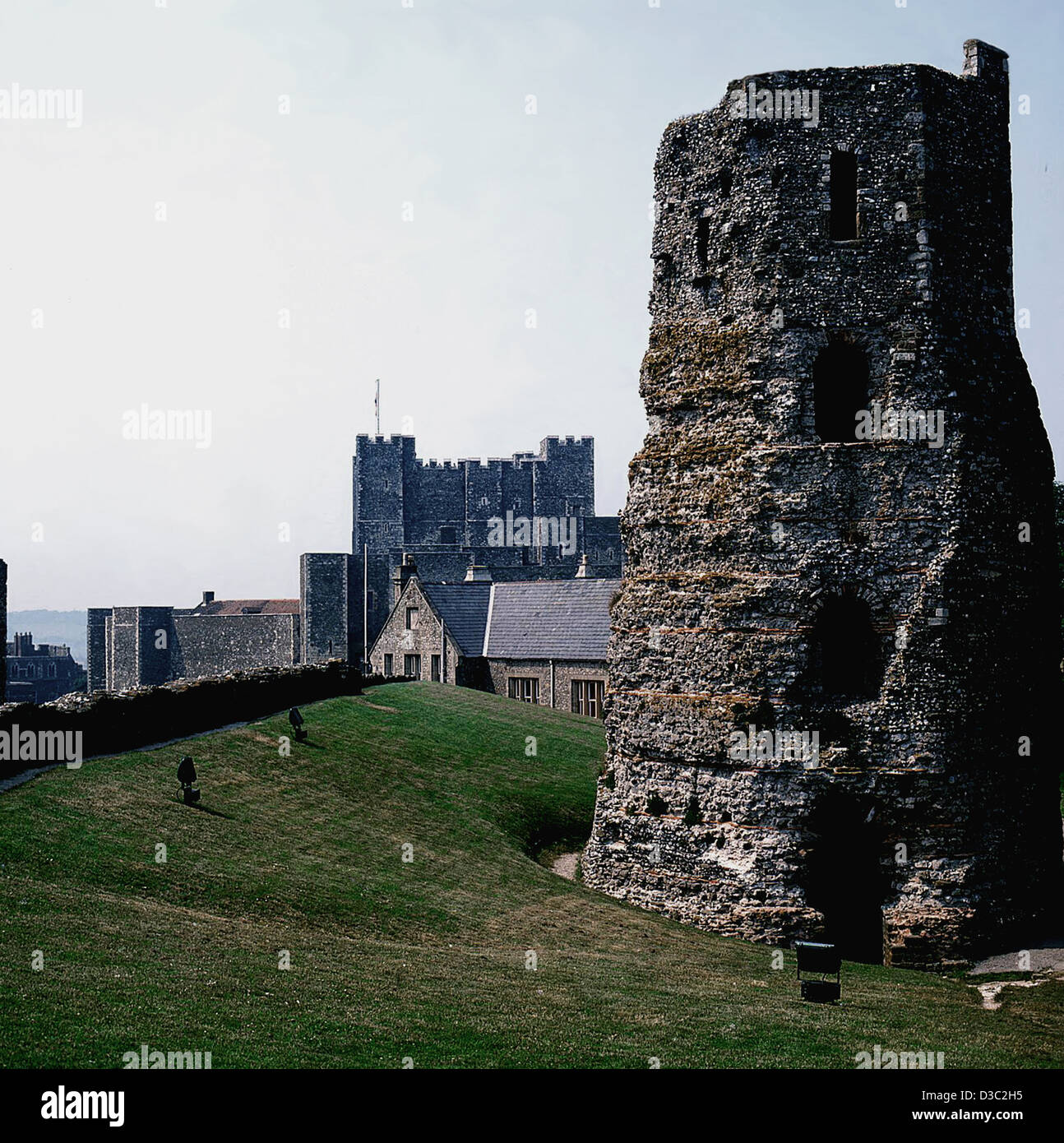 Der Roman Pharos (Leuchtturm) in Dover Castle, Kent.UK Stockfoto