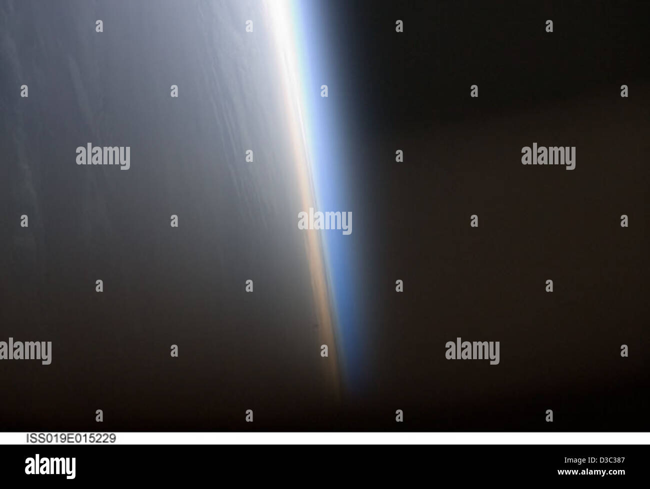 Erdoberfläche Gliedmaßen (NASA, internationale Raumstation Wissenschaft, 06.05.09) Stockfoto