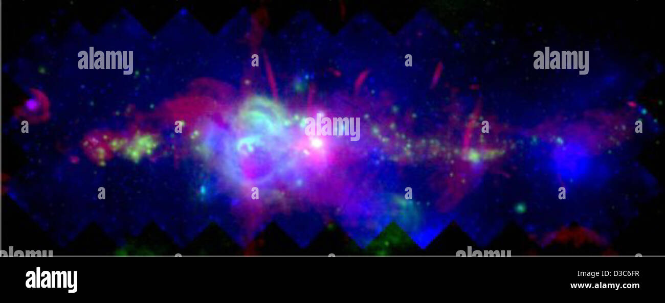 Milchstraße: Die Lichter der Großstadt! (NASA, Chandra, 09.01.02) Stockfoto