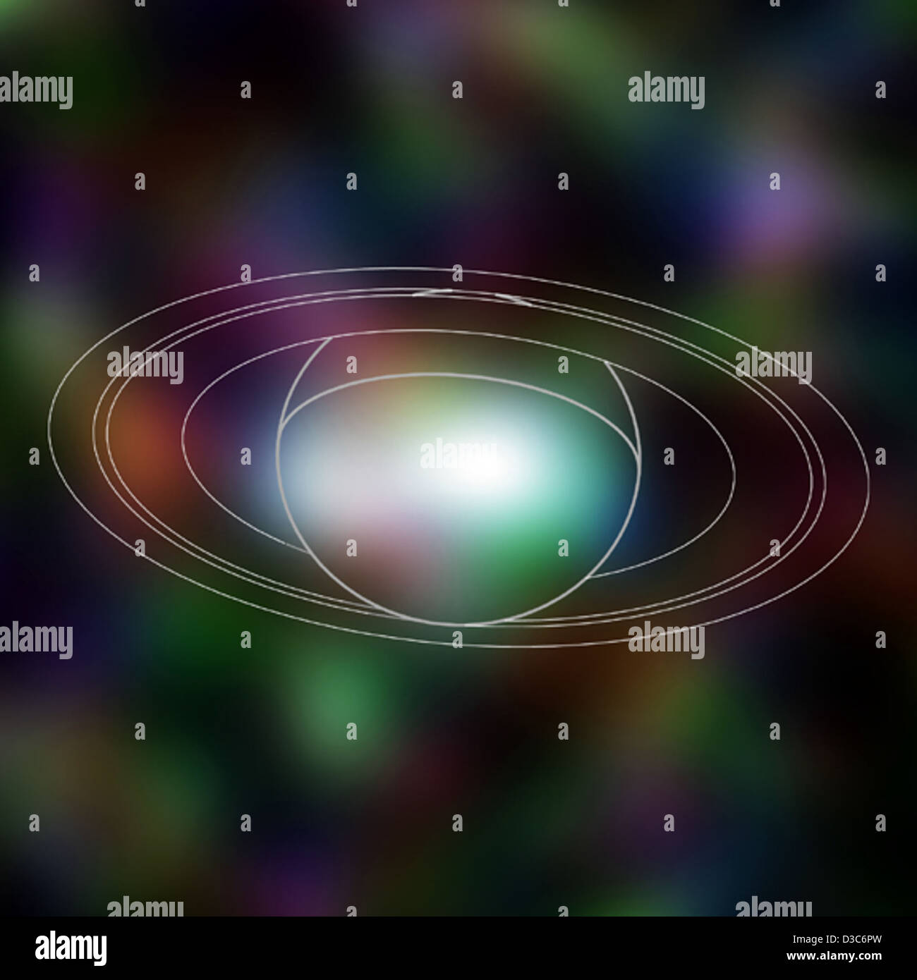Saturn Röntgenstrahlen Pose Rätsel (Redux: NASA, Chandra, 08.03.04) Stockfoto