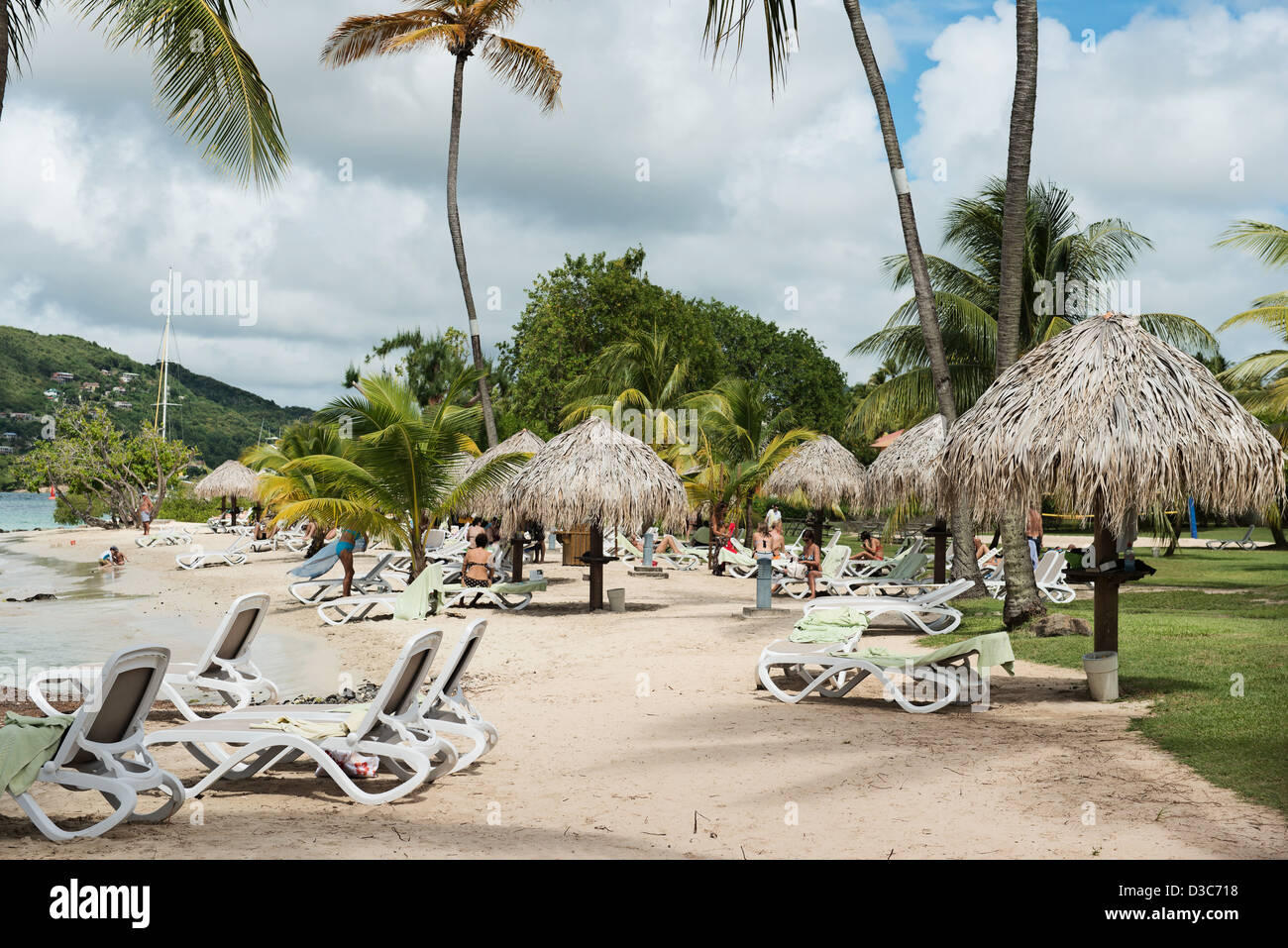 Club Med Les Boucaniers, Strand-Luxus-Resort, Le Marin, Martinique Insel, kleine Antillen, Karibisches Meer, Frankreich Stockfoto