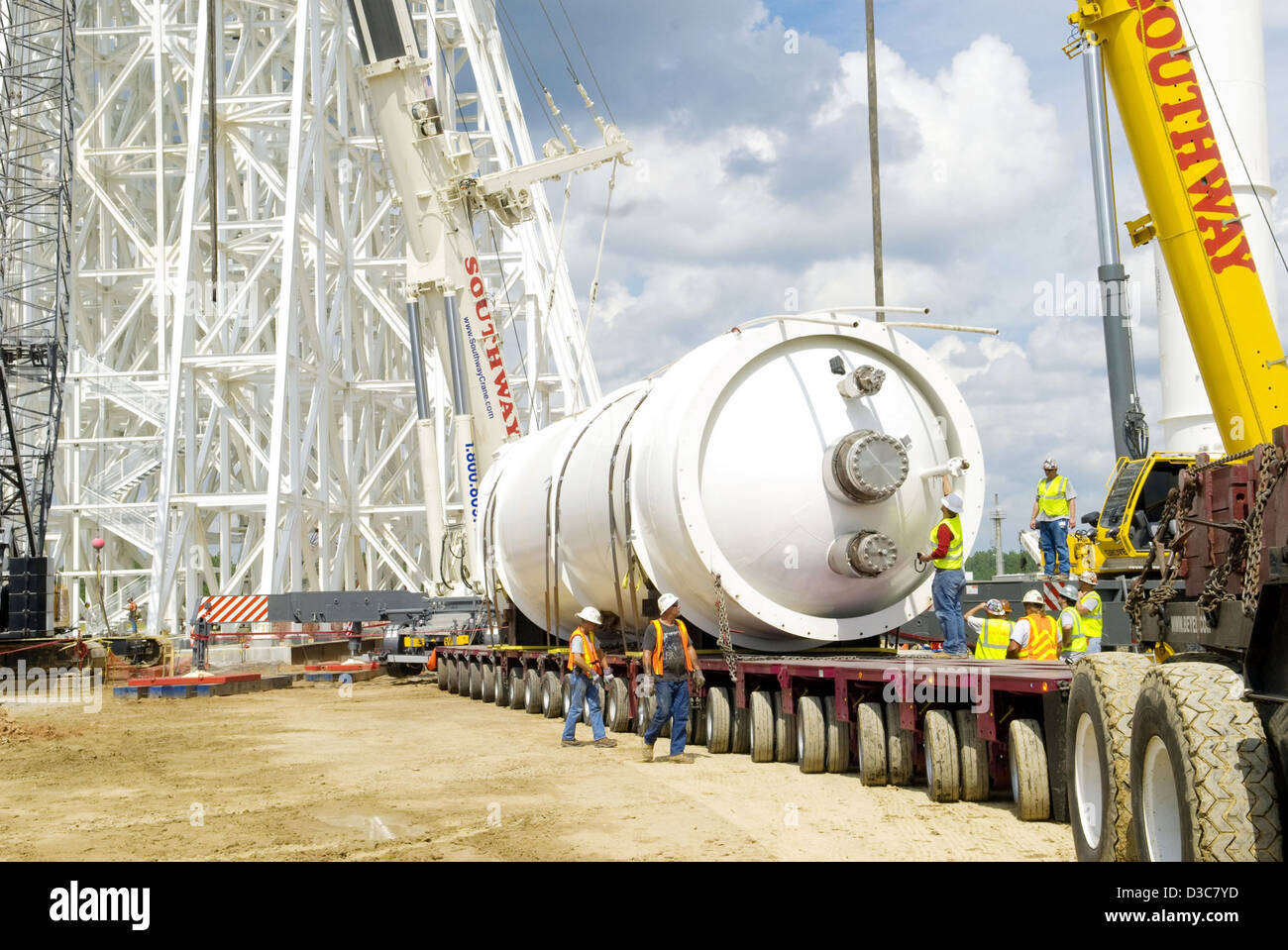 A-3 Test Standbau Stennis Space Center (4) (5) (NASA, Ares Raketen, 02.10.09) Stockfoto