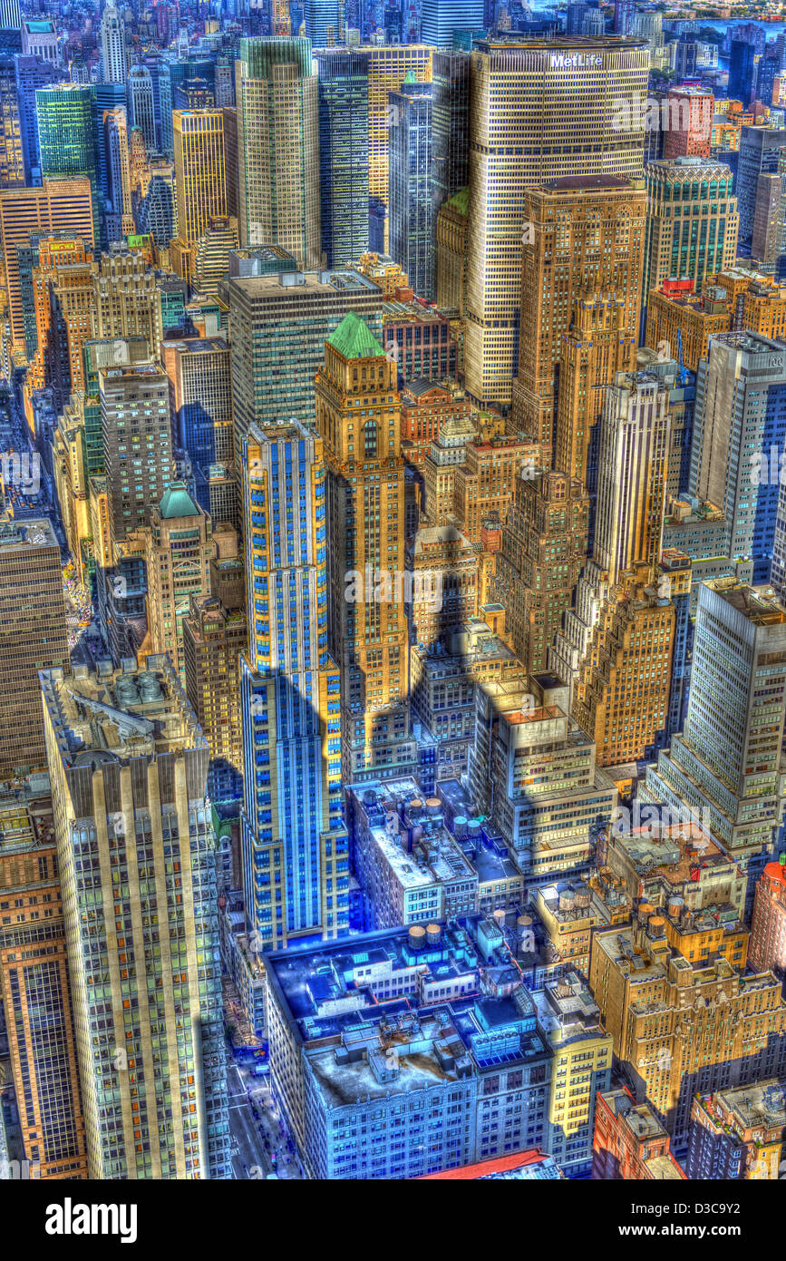 Manhattan, Skyline, New York City (Spezialeffekt) Stockfoto