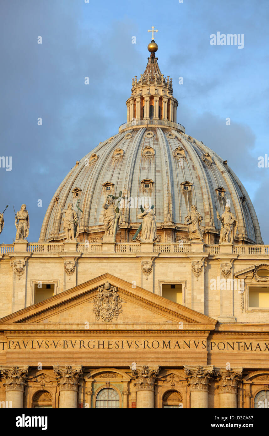 Kuppel des Petersdom, Rom, Italien Stockfoto