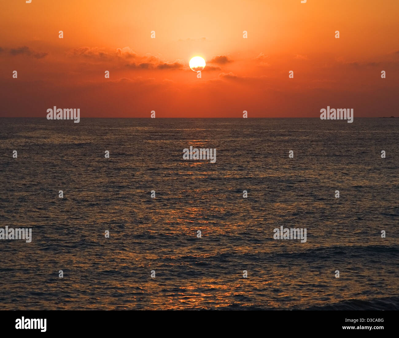 Sonnenuntergang, Zypern, Europa Stockfoto