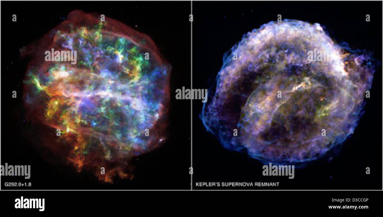 Supernova-Explosionen in Form zu bleiben (NASA, Chandra, 17.12.09) Stockfoto