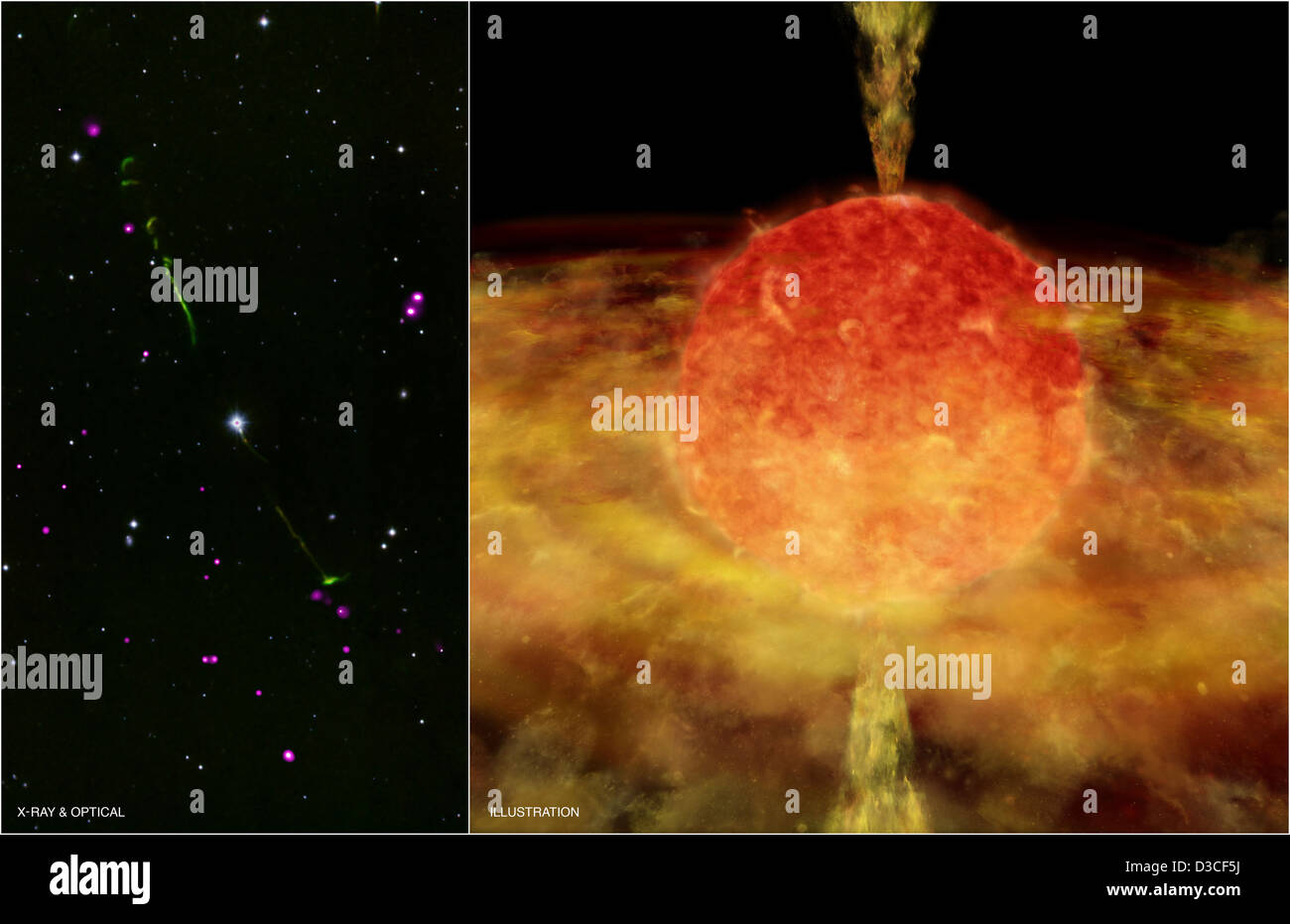 'Kannibale Star' (NASA, Chandra, 14.09.10) Stockfoto