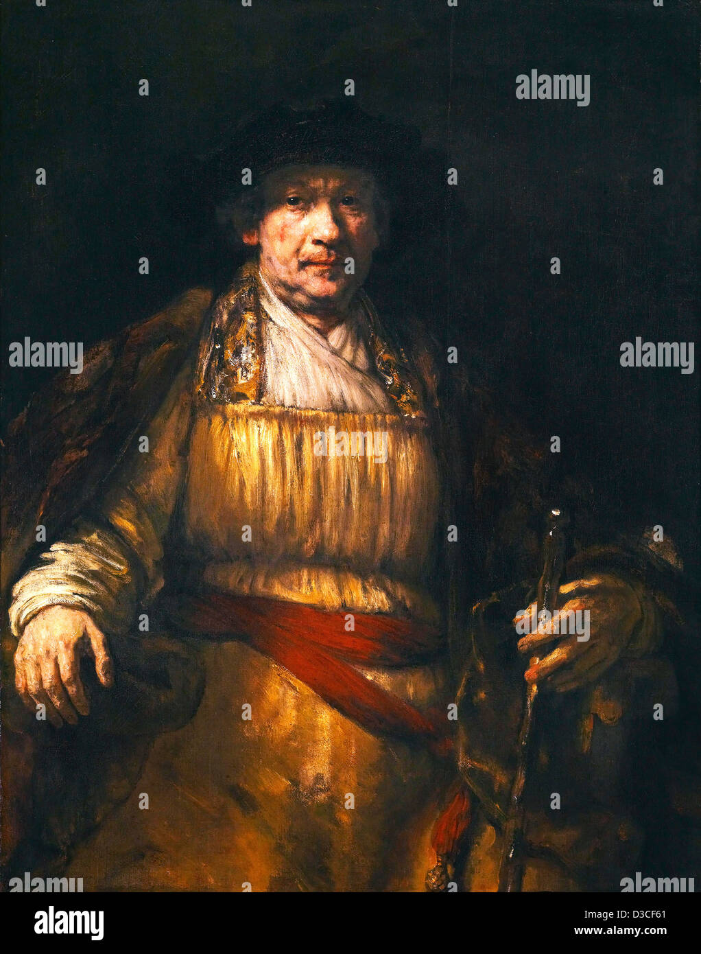Rembrandt van Rijn, Selbstbildnis. 1658 Öl auf Leinwand. Frick Collection, New York. Stockfoto