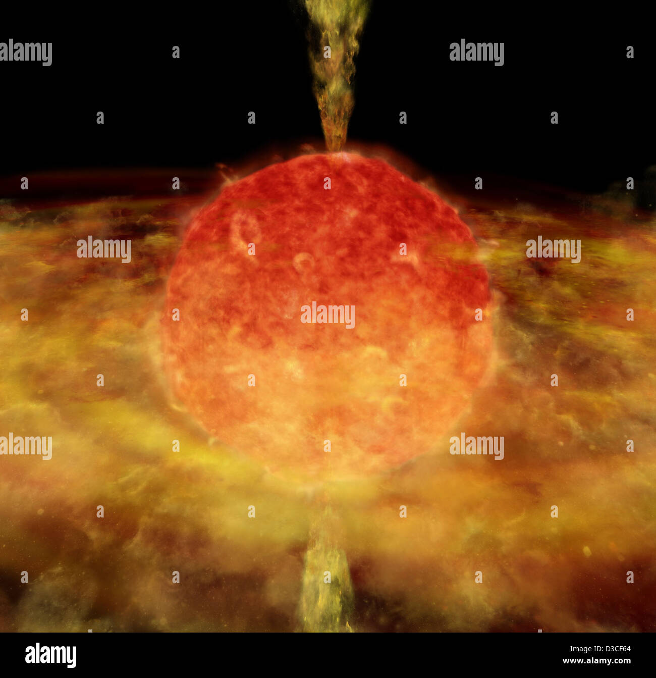 Detail: "Cannibal Star' (NASA, Chandra, 14.09.10) Stockfoto