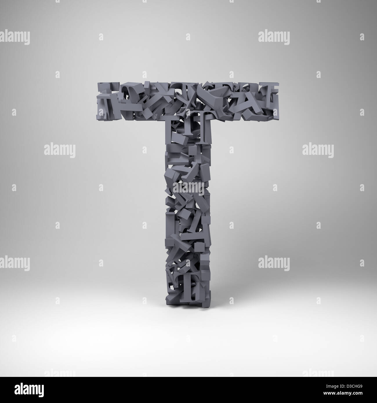 Buchstabe T Stockfoto