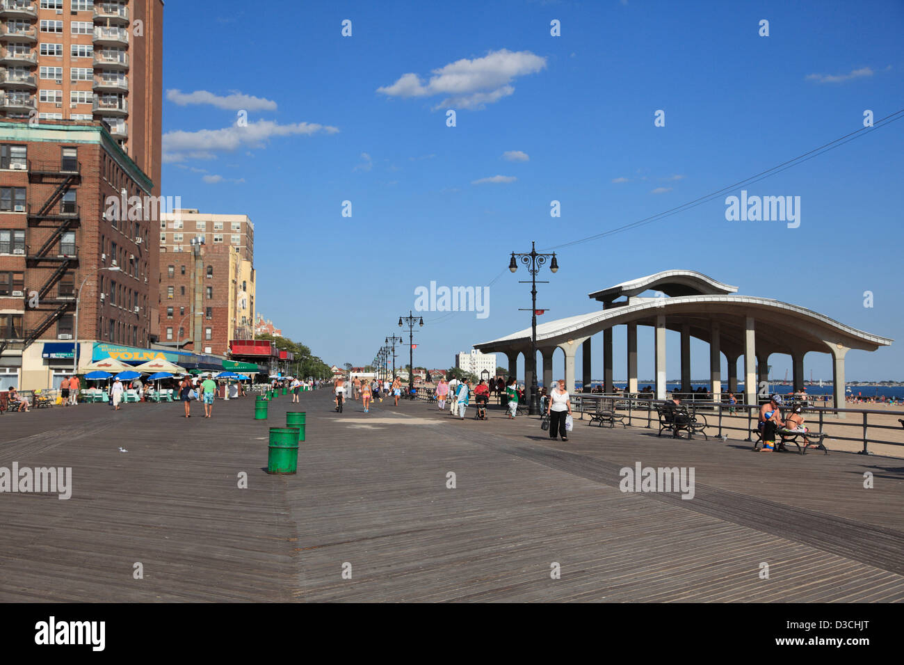 Brighton Beach, Russland, Promenade, Brooklyn, New York City, USA Stockfoto