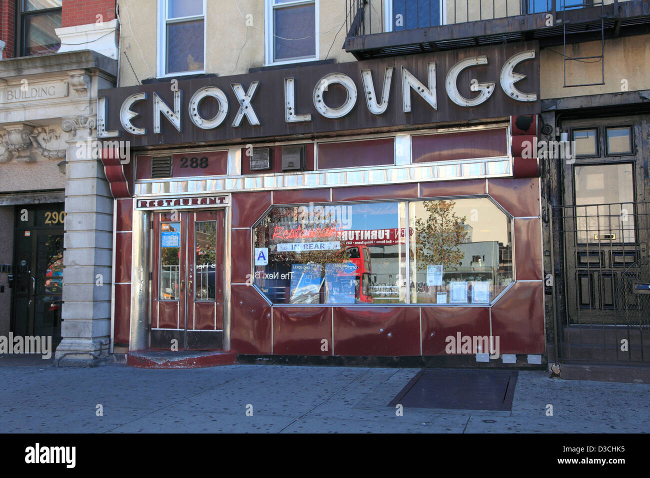Die Lenox Lounge, Harlem, New York City, Manhattan, USA Stockfoto