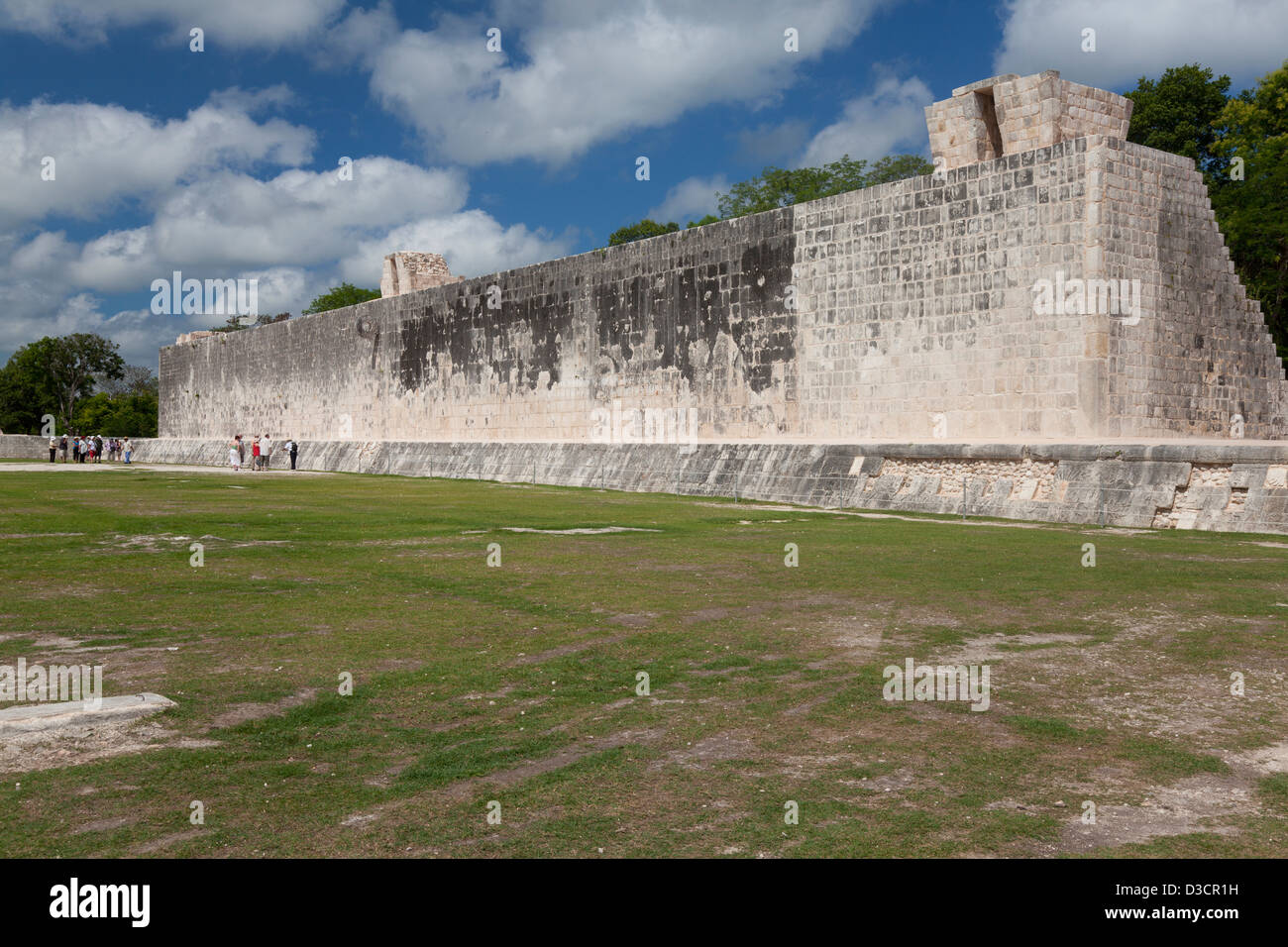 Der große Ballspielplatz in Chichen Itza, Mexiko Stockfoto