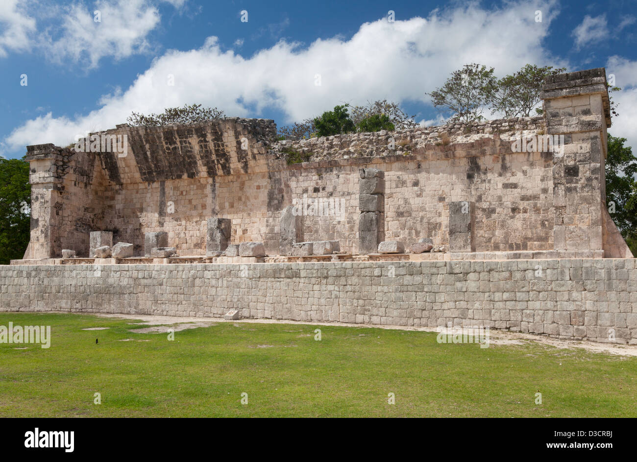 Der südliche Tempel am Südende des großen Ball Court, Chichen Itza, Mexiko Stockfoto