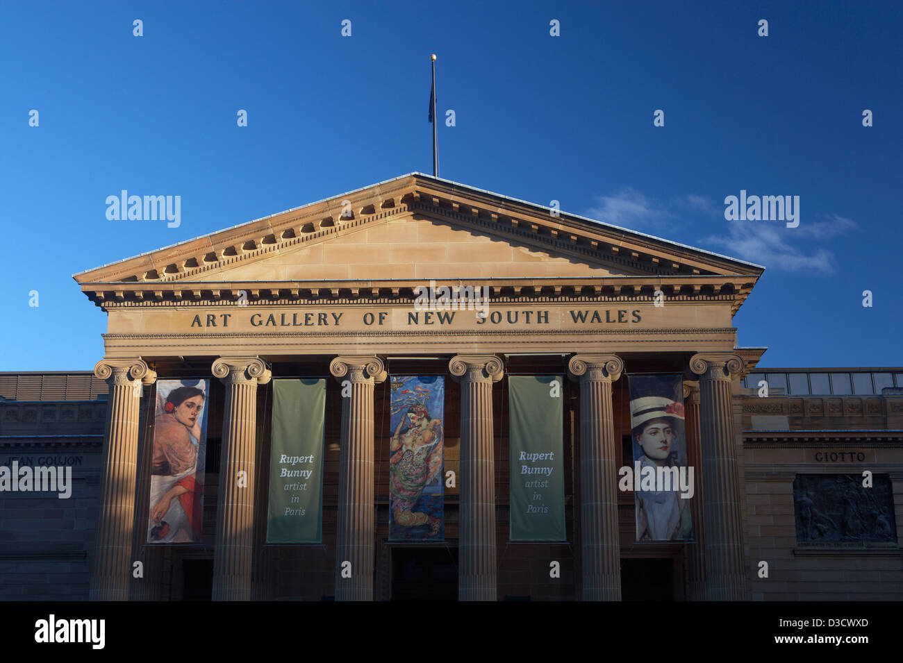 Detailansicht von der Art Gallery von New South Wales, Sydney, Australien Stockfoto