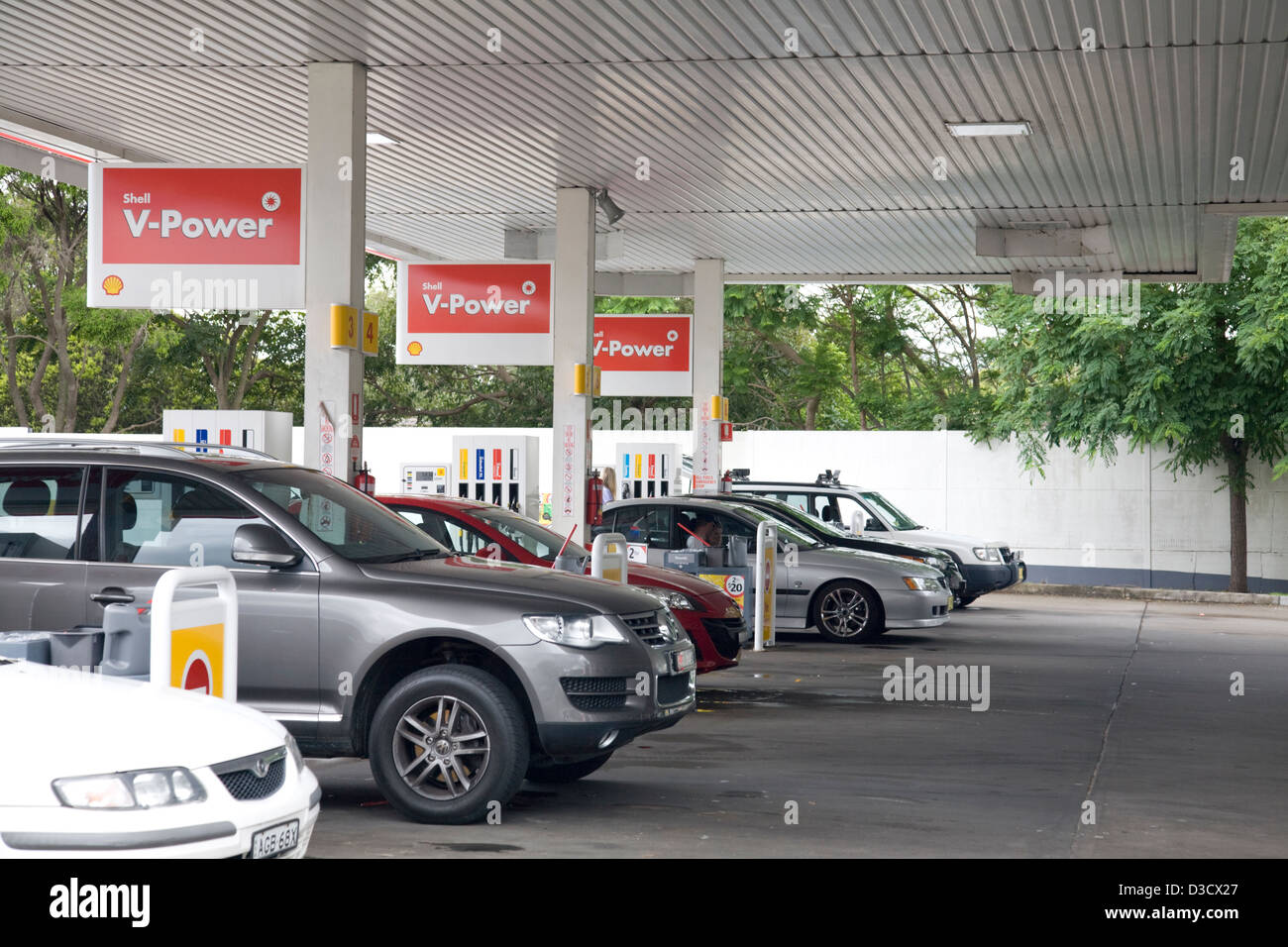 Shell-Tankstelle in sydney Stockfoto