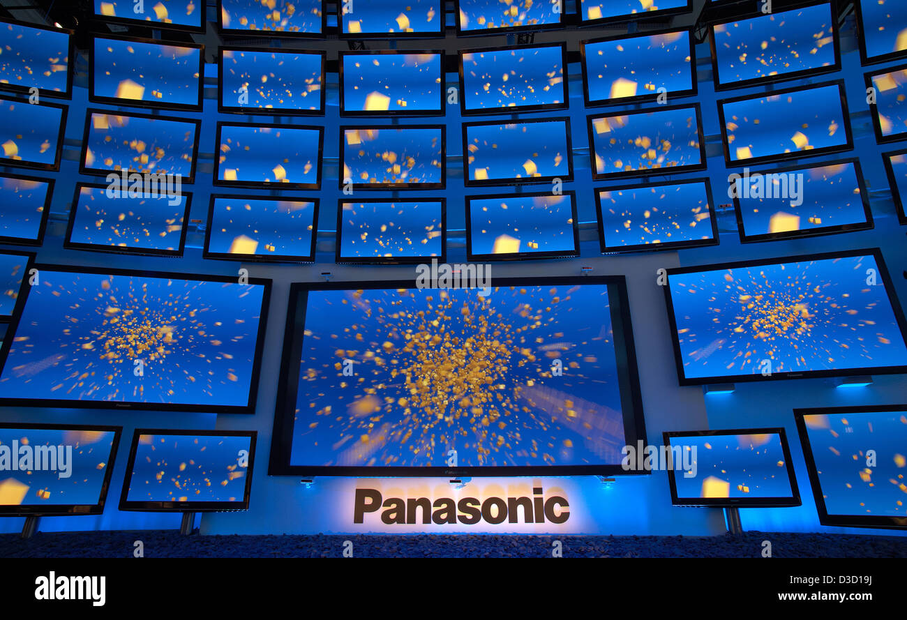 Berlin, Deutschland, präsentiert der Panasonic 3D-TV auf der IFA 2010 Stockfoto