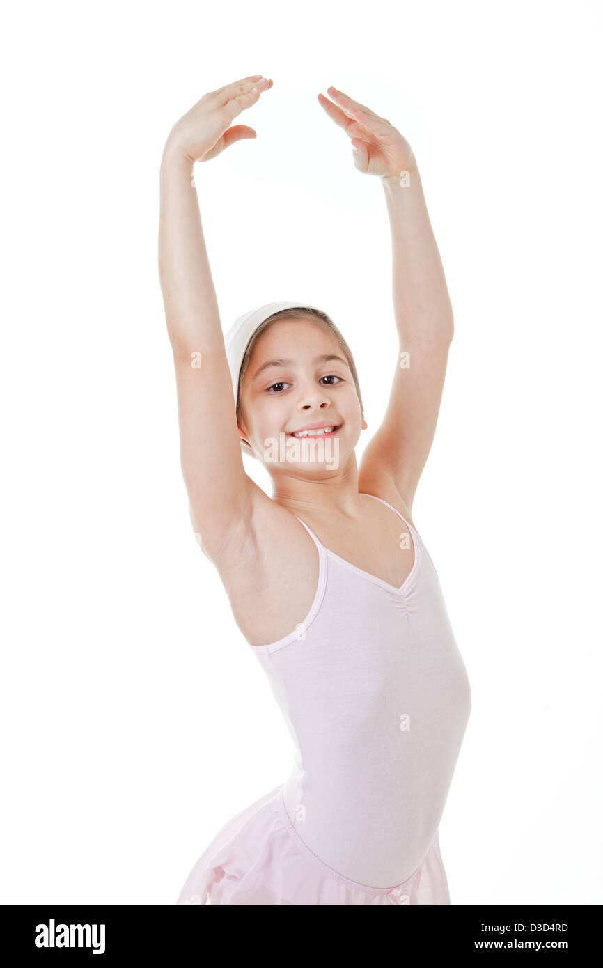 junge Mädchen tanzen Ballett pose Stockfoto