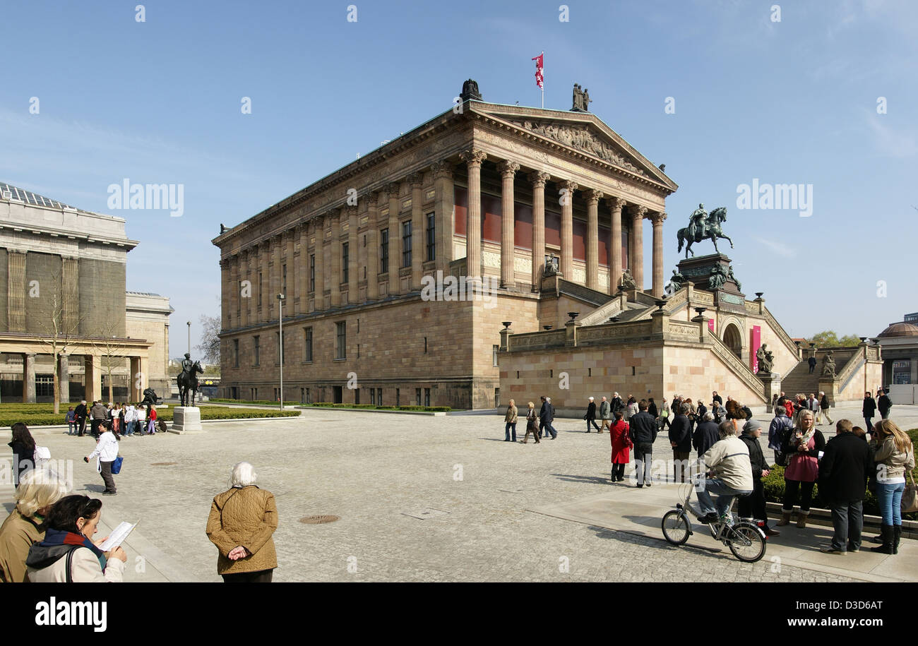 Berlin, Deutschland, die Alte Nationalgalerie auf der Museumsinsel Stockfoto