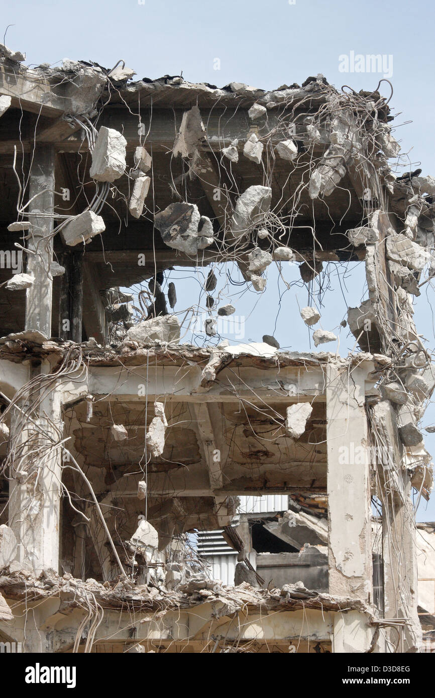 Leipzig, Deutschland-Abbruch, die so genannten Blechdose Stockfoto