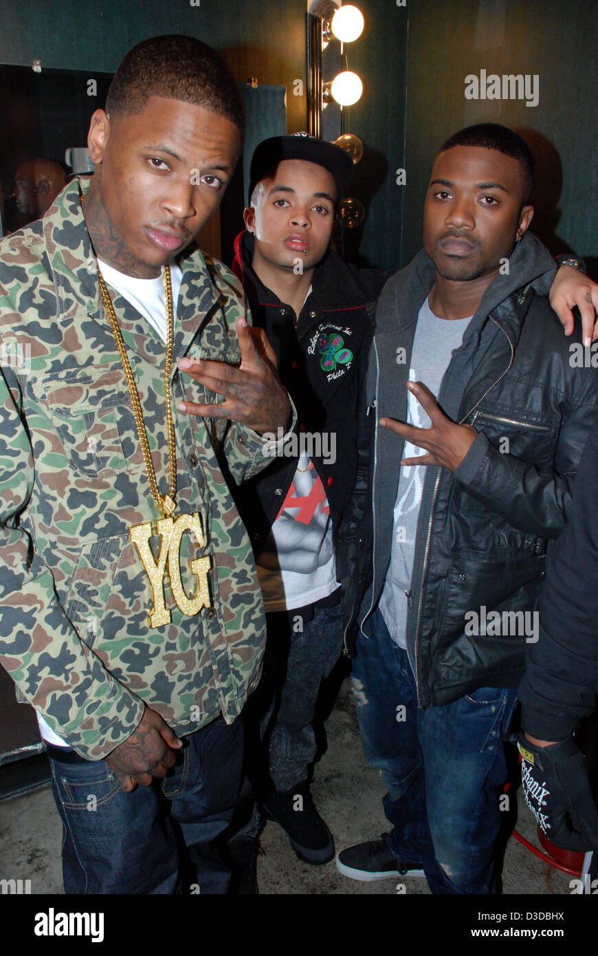 YG, Bobby Brackins, Ray J jung und Hungover Tour Stockfoto