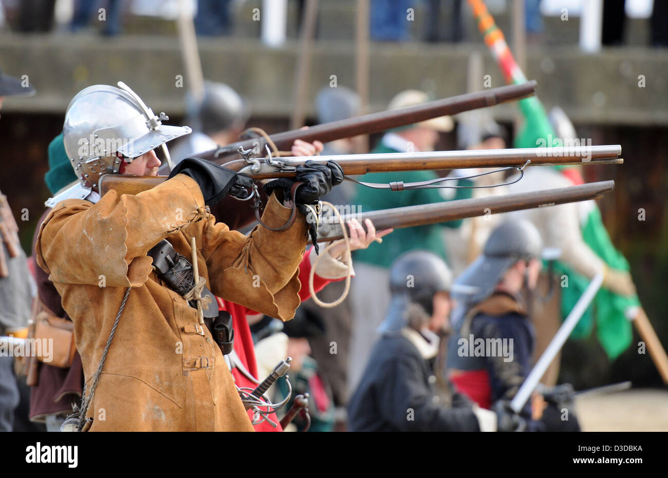 Re-Enactment von englischer Bürgerkrieg Schlacht von Weymouth von 1645 und die Ereignisse um ihn herum wurde bekannt als th Stockfoto