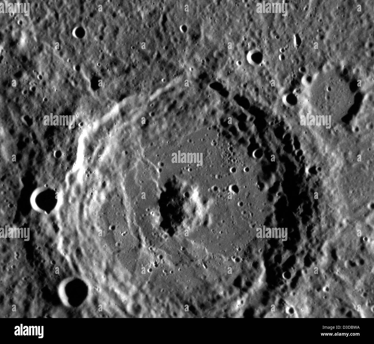 "Gut Donne" auf dem Merkur (NASA, MESSENGER, 02.08.11) Stockfoto