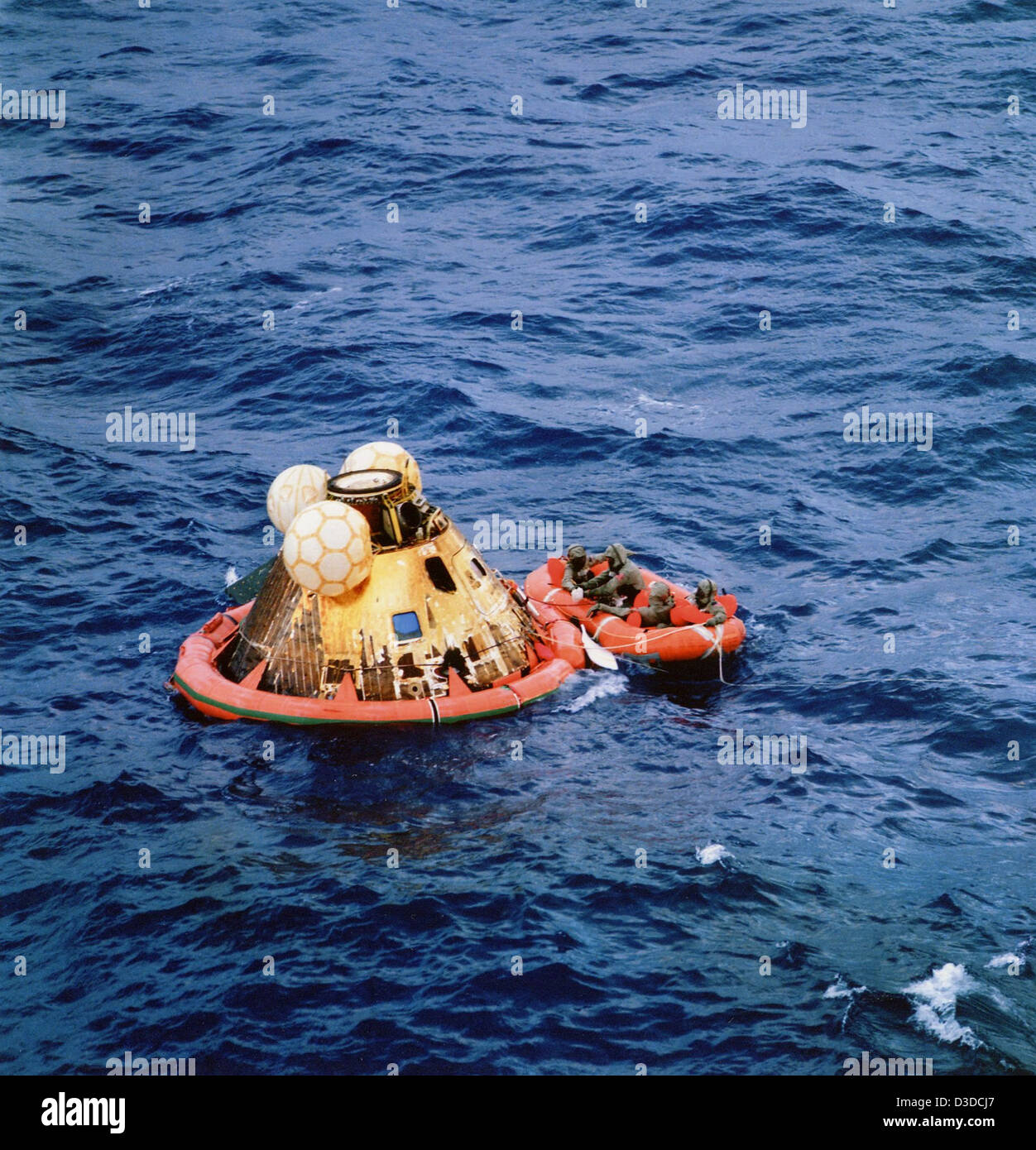 Archiv: Erinnerung an Neil Armstrong (NASA, Marshall, 24.07.69) Stockfoto