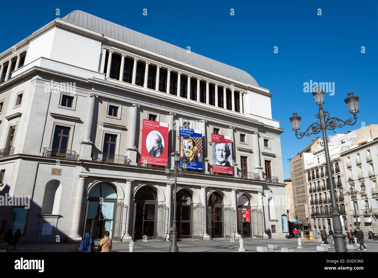 Opernhaus Teatro Real, Madrid, Spanien Stockfoto