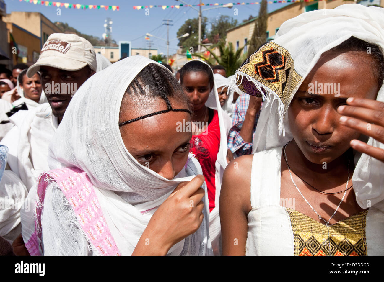 Timkat (fest der Epiphanie), Gondar, Äthiopien Stockfoto