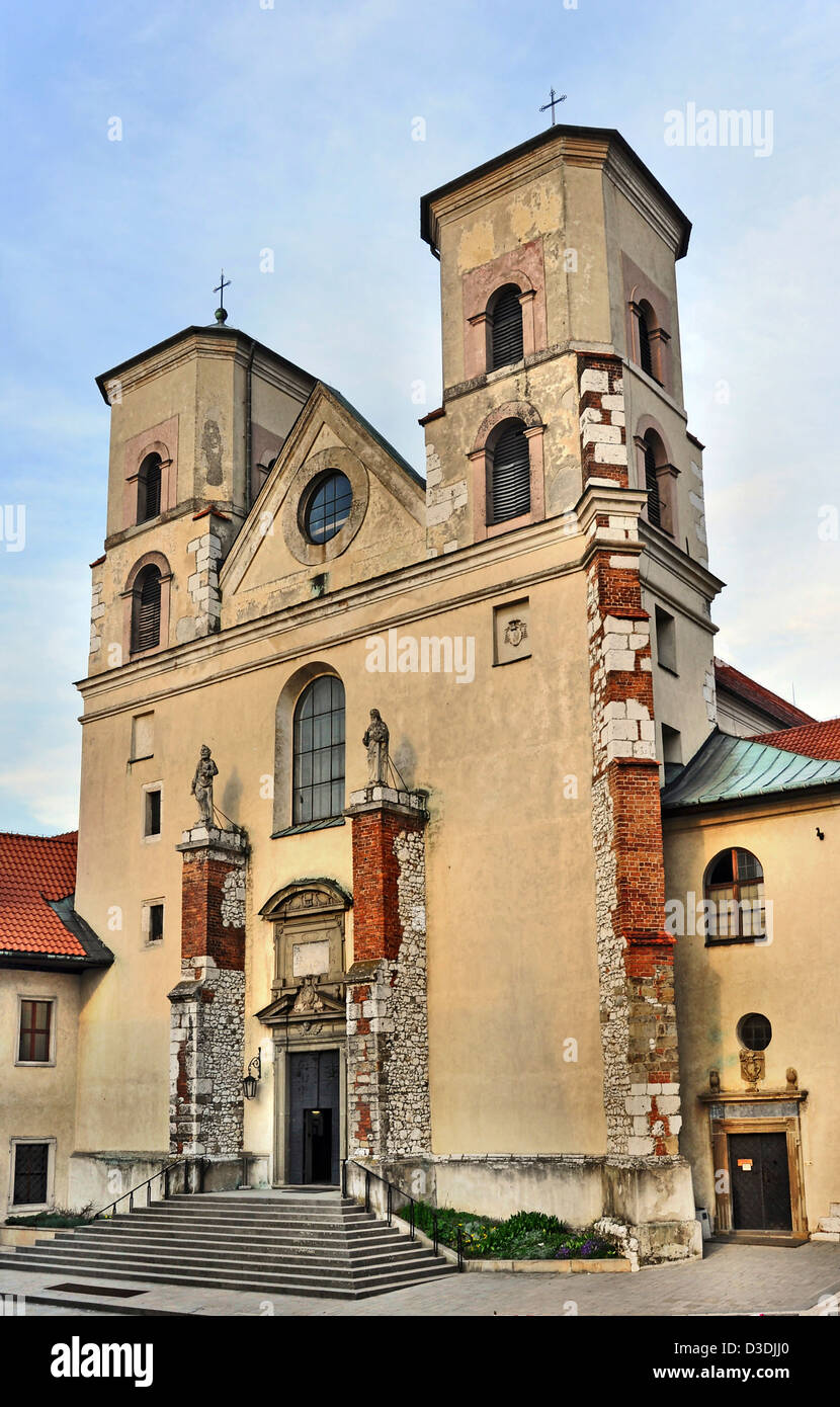 St. Peter und Paul Kirche im Benediktiner-Kloster in Tyniec in der Nähe von Krakau, Polen Stockfoto