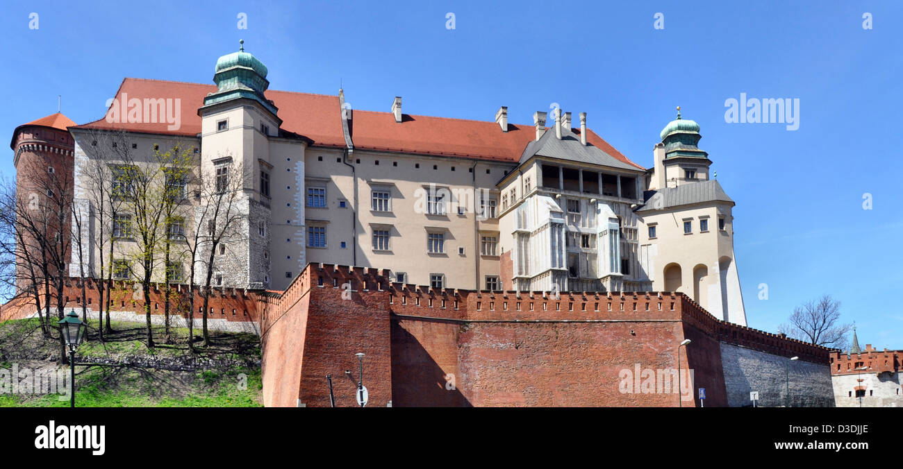 Historischen Königsschloss Wawel in Krakau, Polen Stockfoto