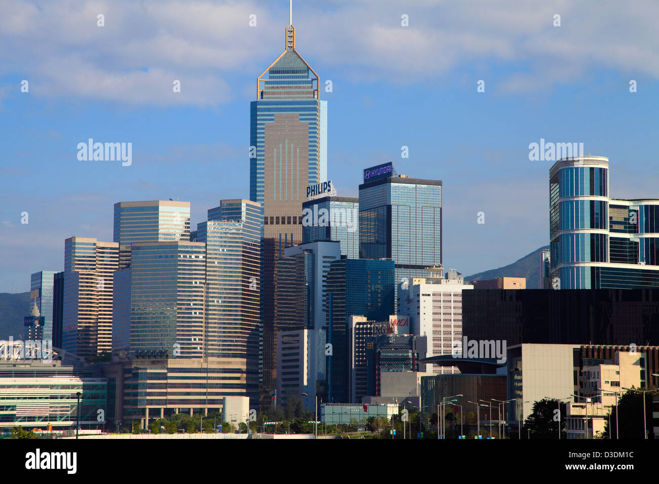 China, Hong Kong, Wanchai, Central Plaza, Skyline, Stockfoto