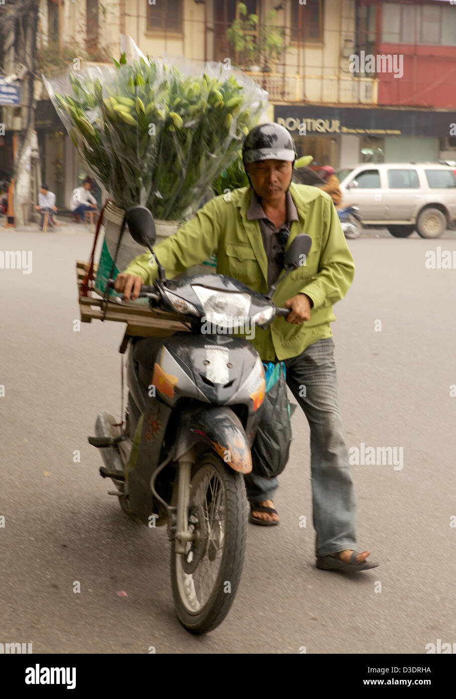 Vietnam Hanoi Straße Verkäufer Stockfoto