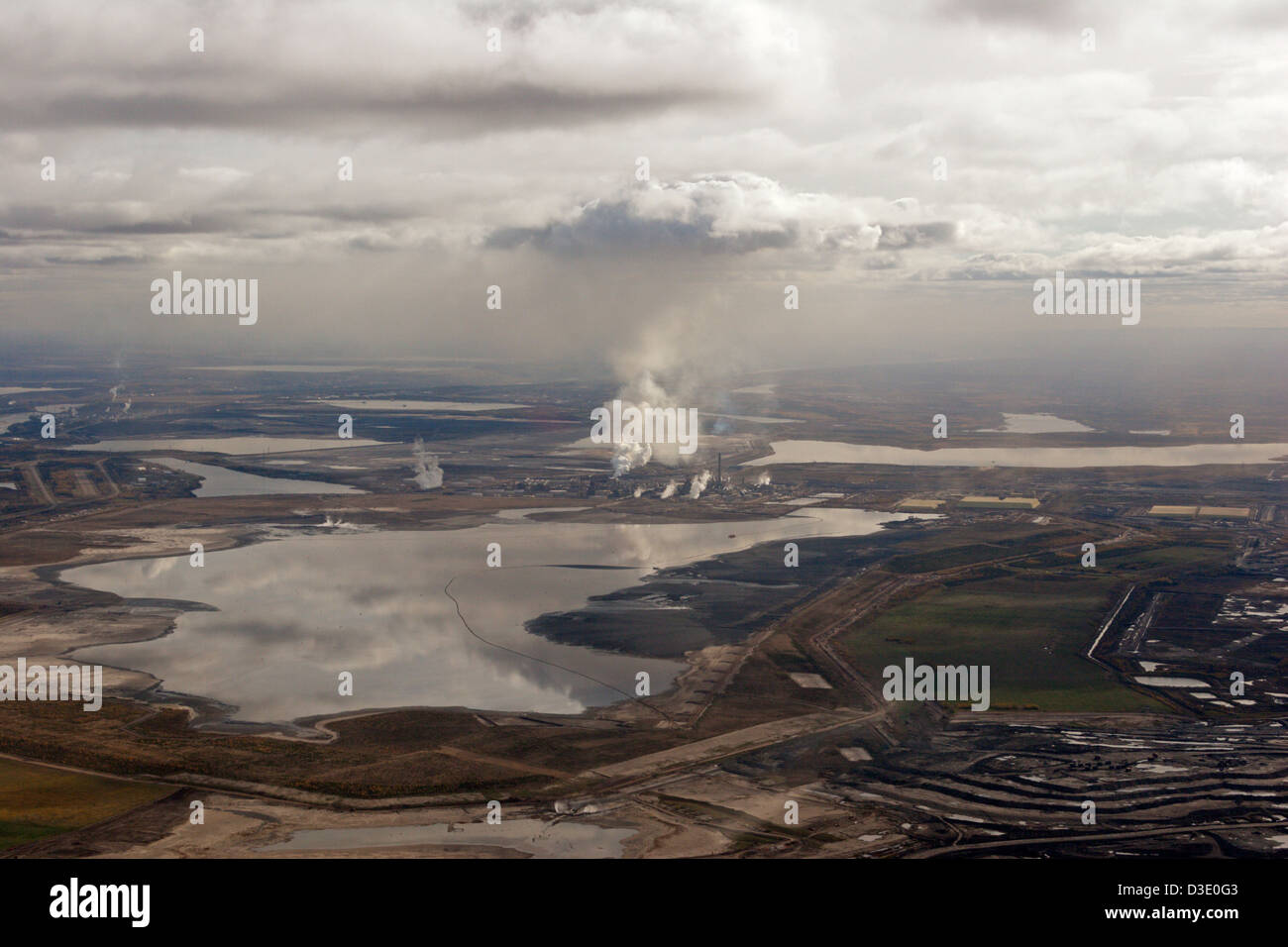 Ölsand Alberta Luftbild Tar sands Fort McMurray, Kanada Stockfoto